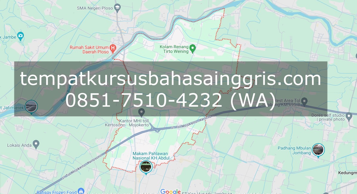 Les Bahasa Inggris di Tembelang Jombang, Bimbingan Belajar (Bimbel) Bahasa Inggris Tembelang Jombang, Privat Bahasa Inggris Tembelang Jombang