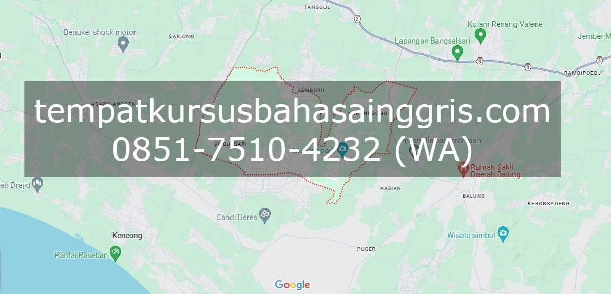 Les Bahasa Inggris di Umbulsari Jember, Bimbingan Belajar (Bimbel) Bahasa Inggris Umbulsari Jember, Privat Bahasa Inggris Umbulsari Jember