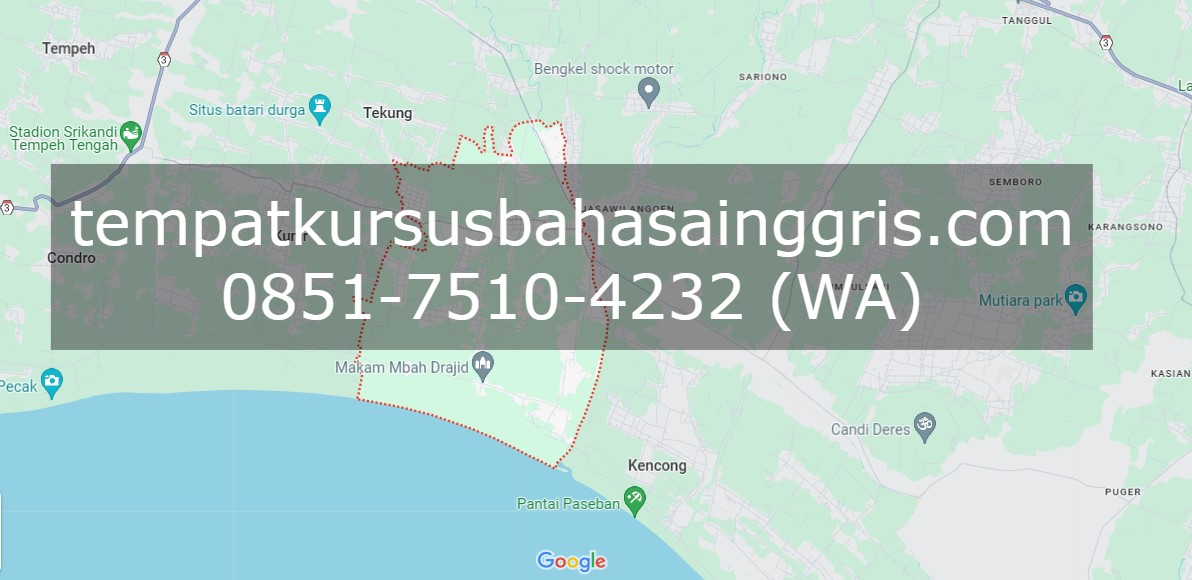Les Bahasa Inggris di Yosowilangun Lumajang, Bimbingan Belajar (Bimbel) Bahasa Inggris Yosowilangun Lumajang, Privat Bahasa Inggris Yosowilangun Lumajang