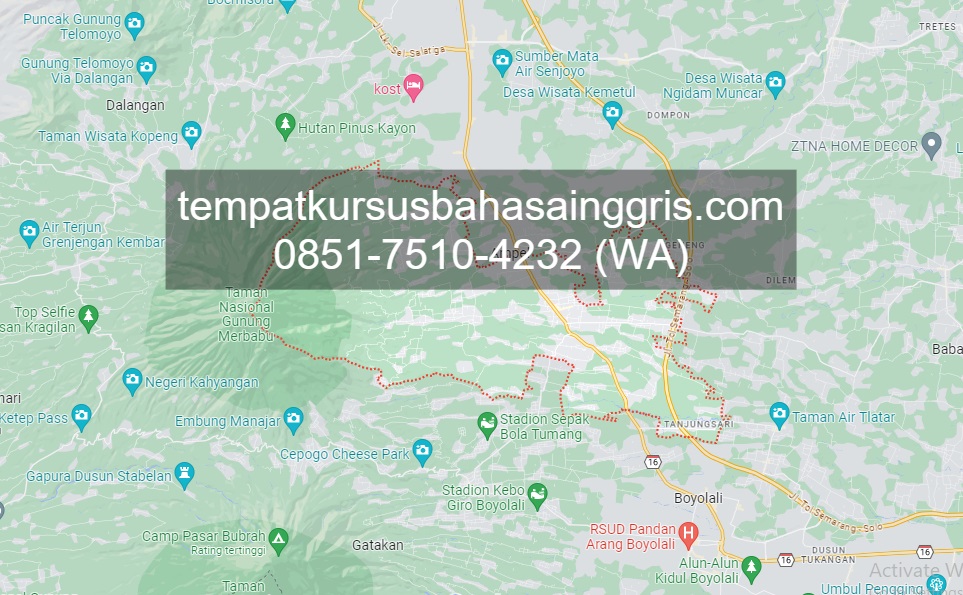 Les Bahasa Inggris di Ampel Boyolali, Bimbingan Belajar (Bimbel) Bahasa Inggris Ampel Boyolali, Privat Bahasa Inggris Ampel Boyolali