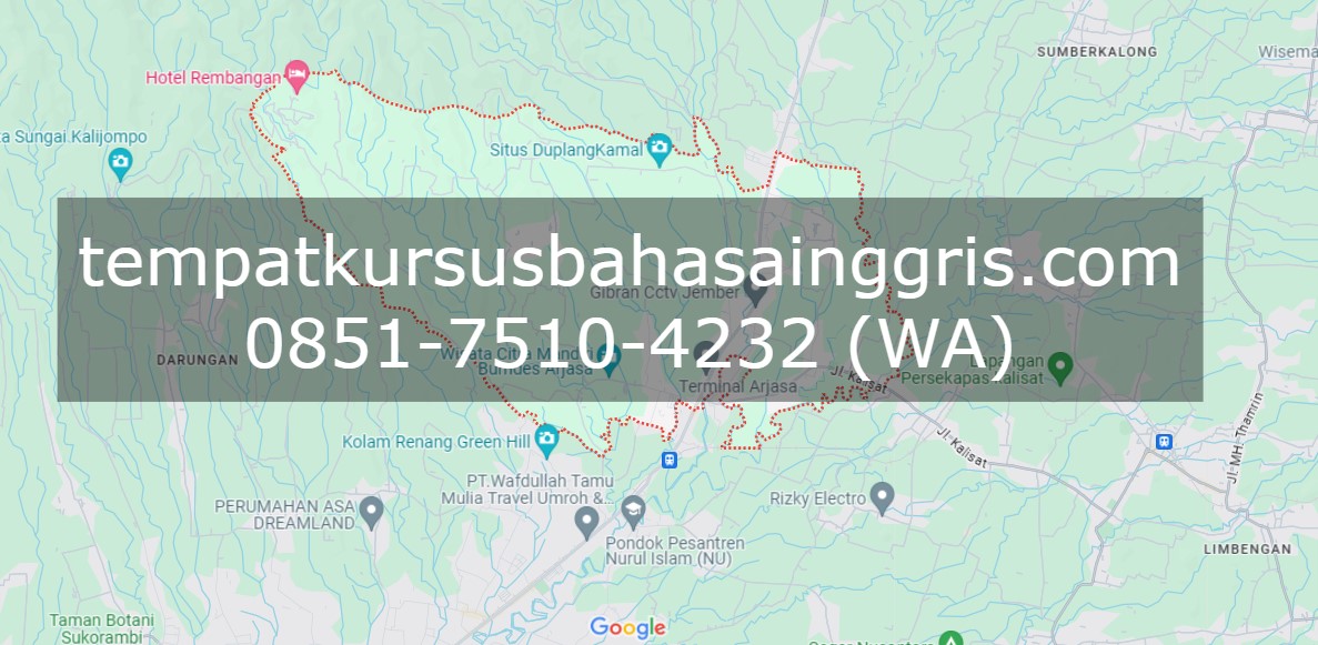 Les Bahasa Inggris di Arjasa Jember, Bimbingan Belajar (Bimbel) Bahasa Inggris Arjasa Jember, Privat Bahasa Inggris Arjasa Jember