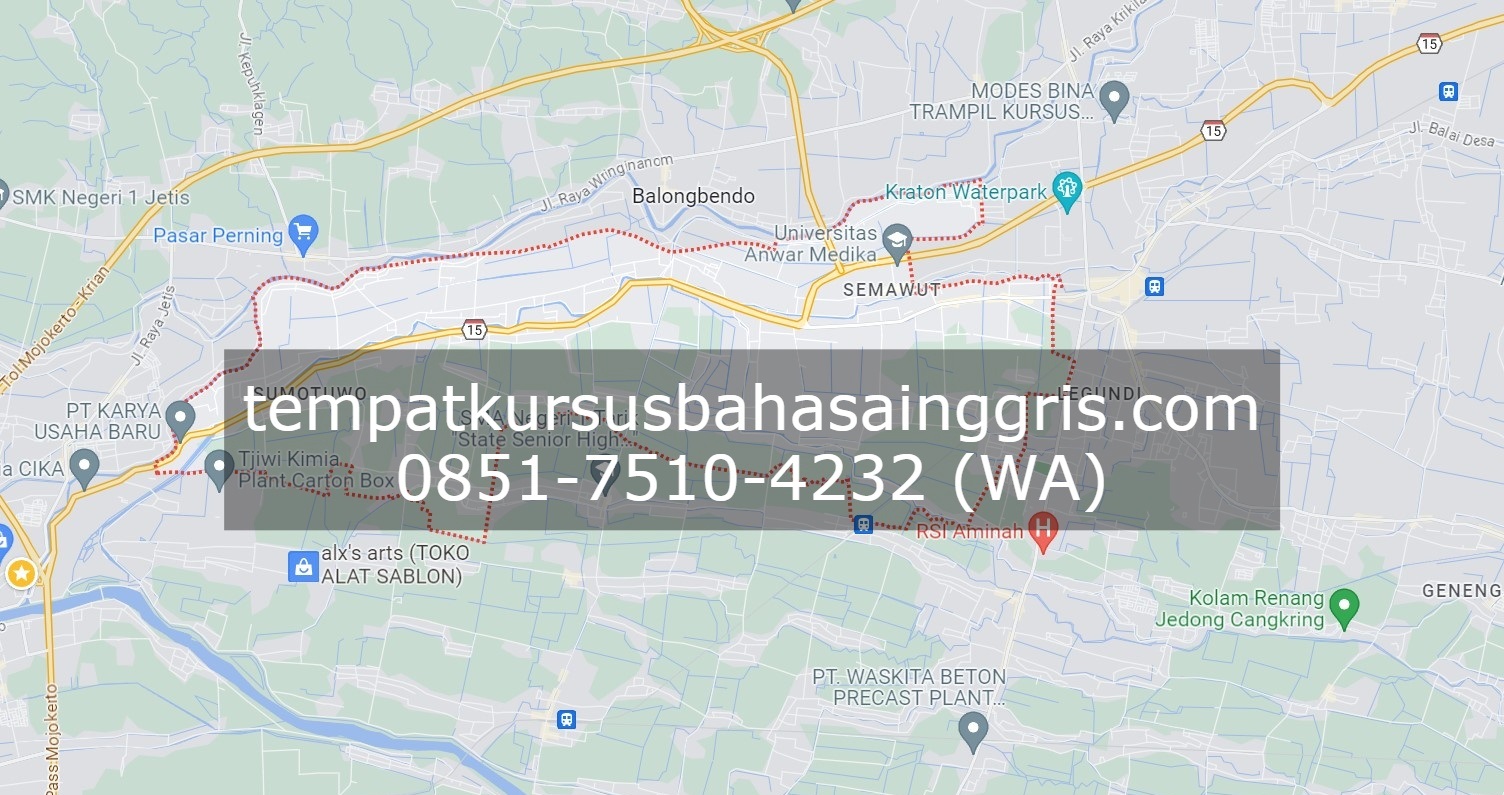 Les Bahasa Inggris di Balongbendo Sidoarjo, Bimbingan Belajar (Bimbel) Bahasa Inggris Balongbendo Sidoarjo, Privat Bahasa Inggris Balongbendo Sidoarjo