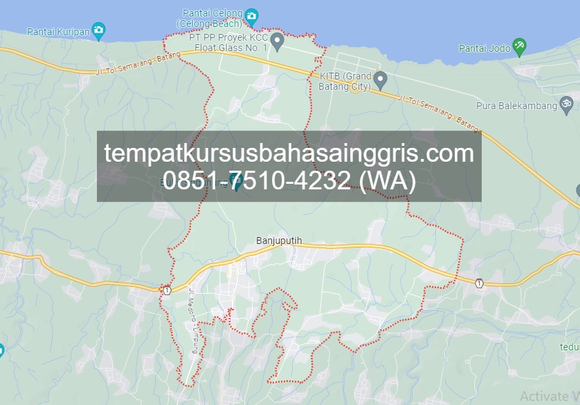 Les Bahasa Inggris di Banyuputih Batang, Bimbingan Belajar (Bimbel) Bahasa Inggris Banyuputih Batang, Privat Bahasa Inggris Banyuputih Batang