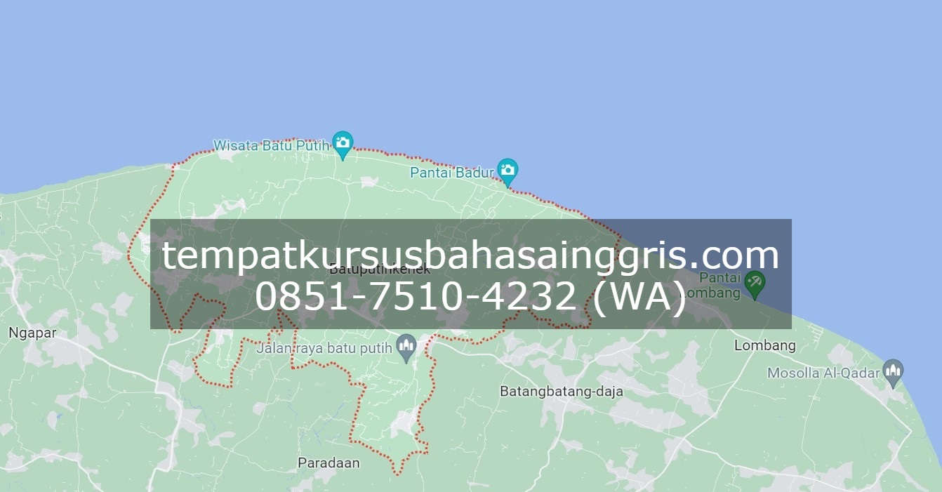 Les Bahasa Inggris di Batuputih Sumenep, Bimbingan Belajar (Bimbel) Bahasa Inggris Batuputih Sumenep, Privat Bahasa Inggris Batuputih Sumenep