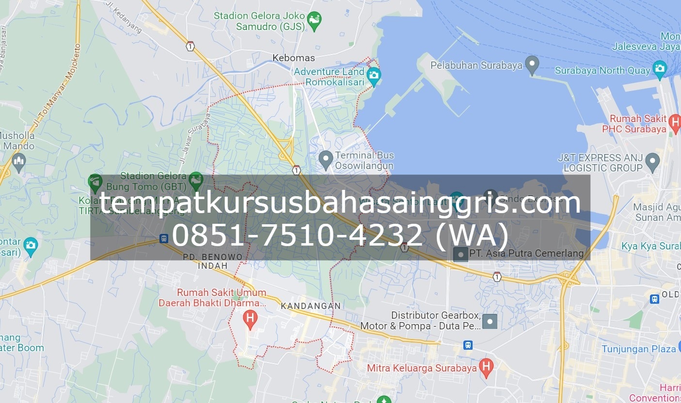 Les Bahasa Inggris di Benowo Surabaya, Bimbingan Belajar (Bimbel) Bahasa Inggris Benowo Surabaya, Privat Bahasa Inggris Benowo Surabaya