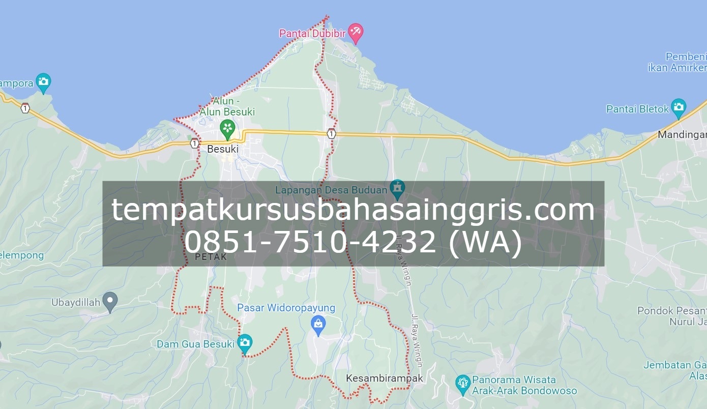 Les Bahasa Inggris di Besuki Situbondo, Bimbingan Belajar (Bimbel) Bahasa Inggris Besuki Situbondo, Privat Bahasa Inggris Besuki Situbondo