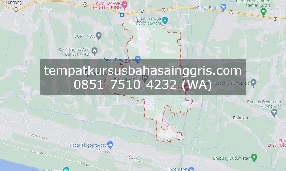 Les Bahasa Inggris di Bonorowo Kebumen, Bimbingan Belajar (Bimbel) Bahasa Inggris Bonorowo Kebumen, Privat Bahasa Inggris Bonorowo Kebumen