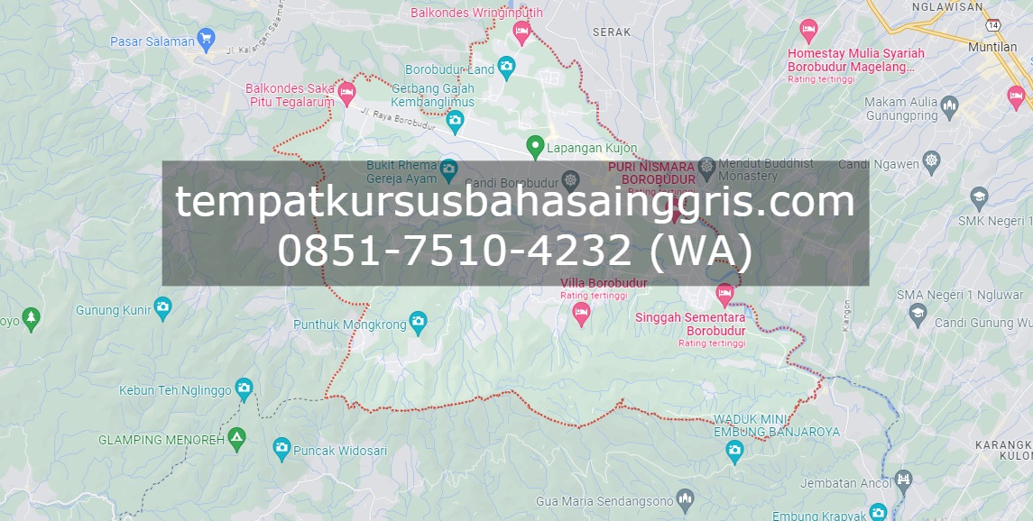 Les Bahasa Inggris di Borobudur Magelang, Bimbingan Belajar (Bimbel) Bahasa Inggris Borobudur Magelang, Privat Bahasa Inggris Borobudur Magelang