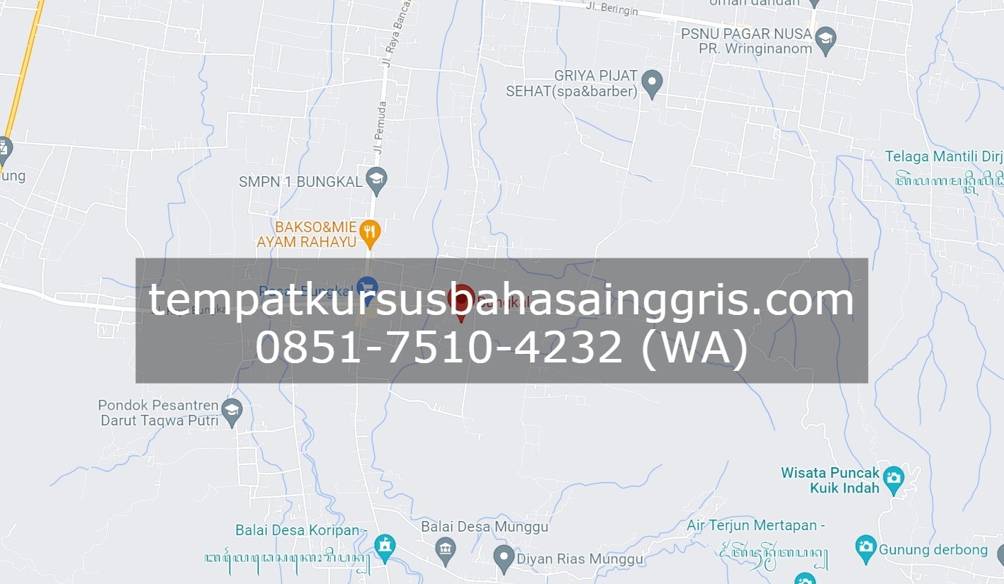 Les Bahasa Inggris di Bungkal Ponorogo, Bimbingan Belajar (Bimbel) Bahasa Inggris Bungkal Ponorogo, Privat Bahasa Inggris Bungkal Ponorogo