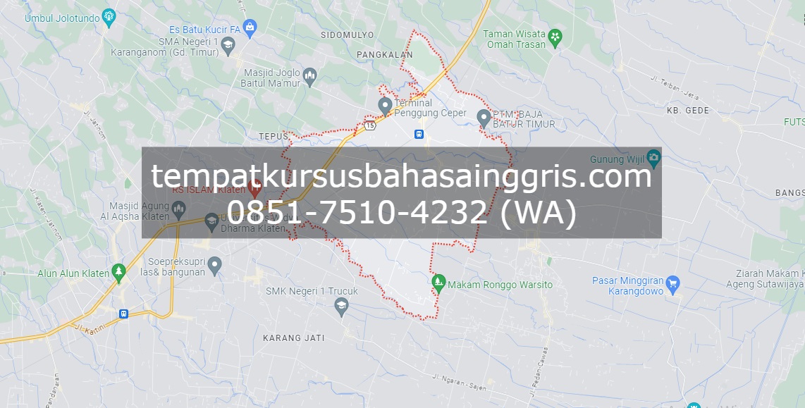 Les Bahasa Inggris di Ceper Klaten, Bimbingan Belajar (Bimbel) Bahasa Inggris Ceper Klaten, Privat Bahasa Inggris Ceper Klaten