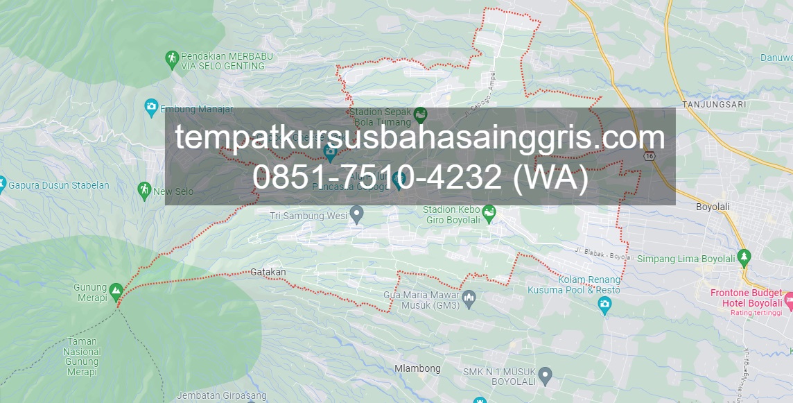 Les Bahasa Inggris di Cepogo Boyolali, Bimbingan Belajar (Bimbel) Bahasa Inggris Cepogo Boyolali, Privat Bahasa Inggris Cepogo Boyolali