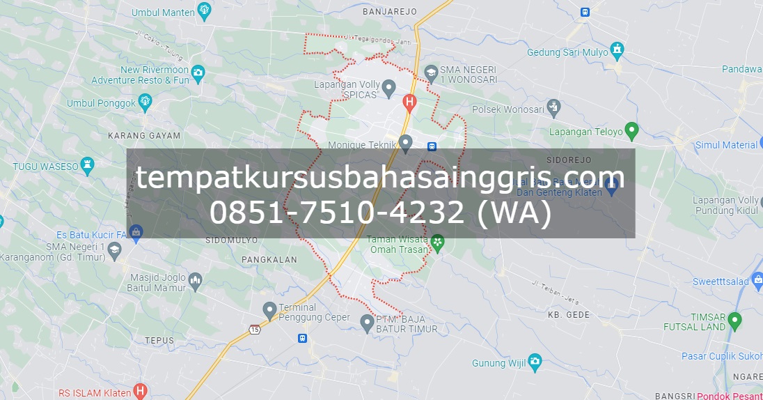 Les Bahasa Inggris di Delanggu Klaten, Bimbingan Belajar (Bimbel) Bahasa Inggris Delanggu Klaten, Privat Bahasa Inggris Delanggu Klaten