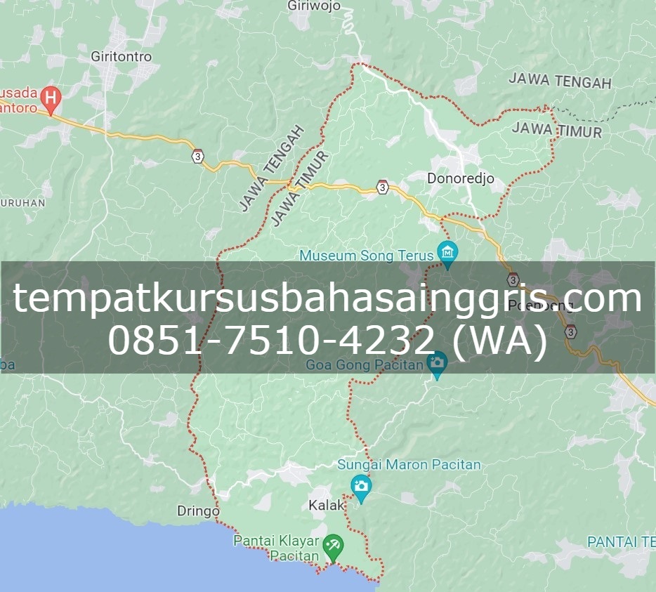 Les Bahasa Inggris di Donorojo Pacitan, Bimbingan Belajar (Bimbel) Bahasa Inggris Donorojo Pacitan, Privat Bahasa Inggris Donorojo Pacitan
