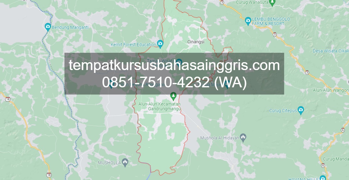 Les Bahasa Inggris di Gandrungmangu Cilacap, Bimbingan Belajar (Bimbel) Bahasa Inggris Gandrungmangu Cilacap, Privat Bahasa Inggris Gandrungmangu Cilacap