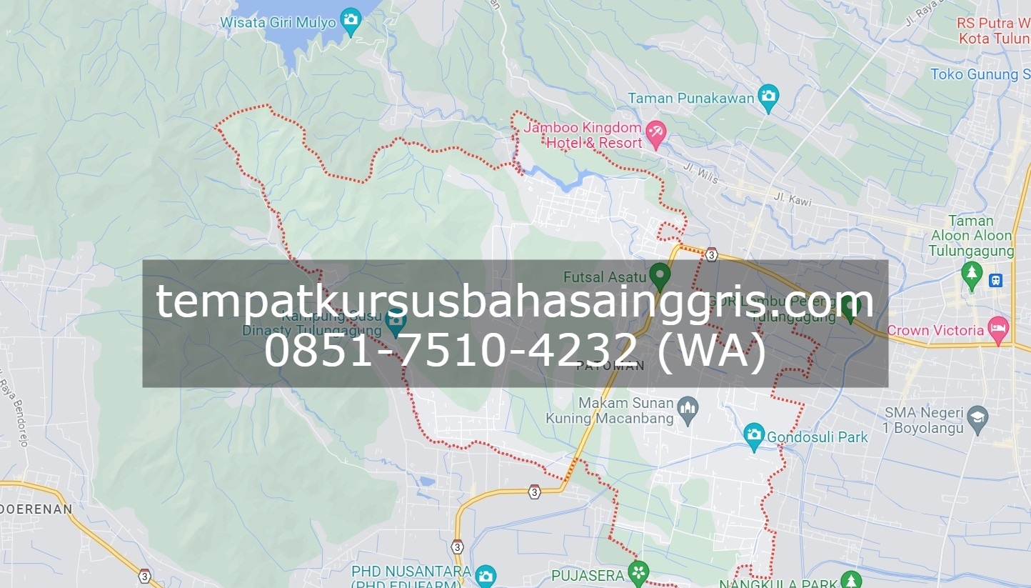 Les Bahasa Inggris di Gondang Tulungagung, Bimbingan Belajar (Bimbel) Bahasa Inggris Gondang Tulungagung, Privat Bahasa Inggris Gondang Tulungagung