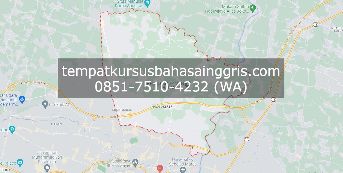 Les Bahasa Inggris di Gondangrejo Karanganyar, Bimbingan Belajar (Bimbel) Bahasa Inggris Gondangrejo Karanganyar, Privat Bahasa Inggris Gondangrejo Karanganyar
