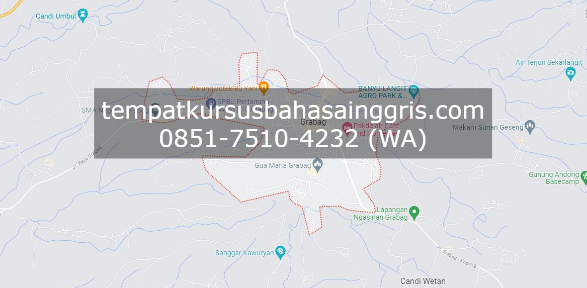 Les Bahasa Inggris di Grabag Magelang, Bimbingan Belajar (Bimbel) Bahasa Inggris Grabag Magelang, Privat Bahasa Inggris Grabag Magelang