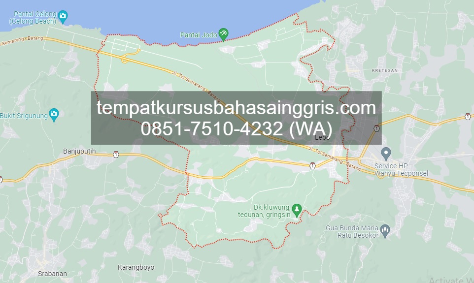 Les Bahasa Inggris di Gringsing Batang, Bimbingan Belajar (Bimbel) Bahasa Inggris Gringsing Batang, Privat Bahasa Inggris Gringsing Batang