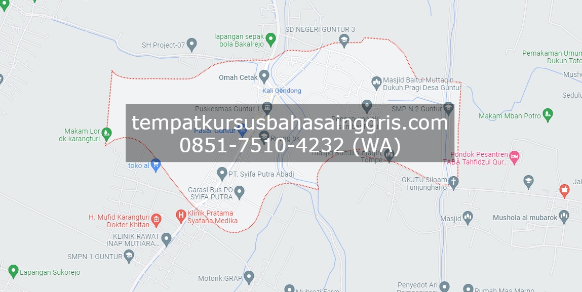 Les Bahasa Inggris di Guntur Demak, Bimbingan Belajar (Bimbel) Bahasa Inggris Guntur Demak, Privat Bahasa Inggris Guntur Demak
