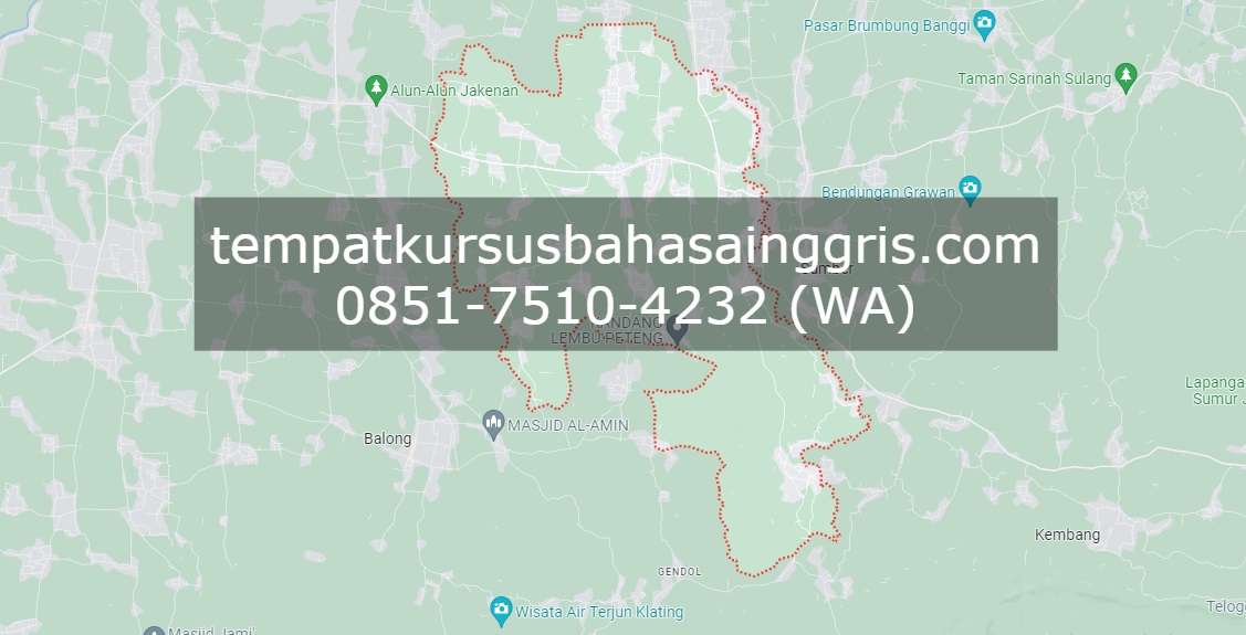 Les Bahasa Inggris di Jaken Pati, Bimbingan Belajar (Bimbel) Bahasa Inggris Jaken Pati, Privat Bahasa Inggris Jaken Pati