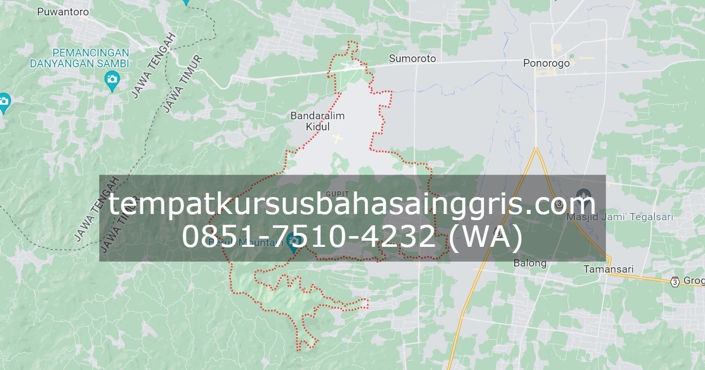 Les Bahasa Inggris di Jambon Ponorogo, Bimbingan Belajar (Bimbel) Bahasa Inggris Jambon Ponorogo, Privat Bahasa Inggris Jambon Ponorogo