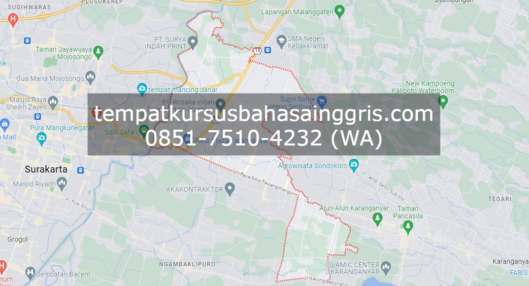 Les Bahasa Inggris di Jaten Karanganyar, Bimbingan Belajar (Bimbel) Bahasa Inggris Jaten Karanganyar, Privat Bahasa Inggris Jaten Karanganyar