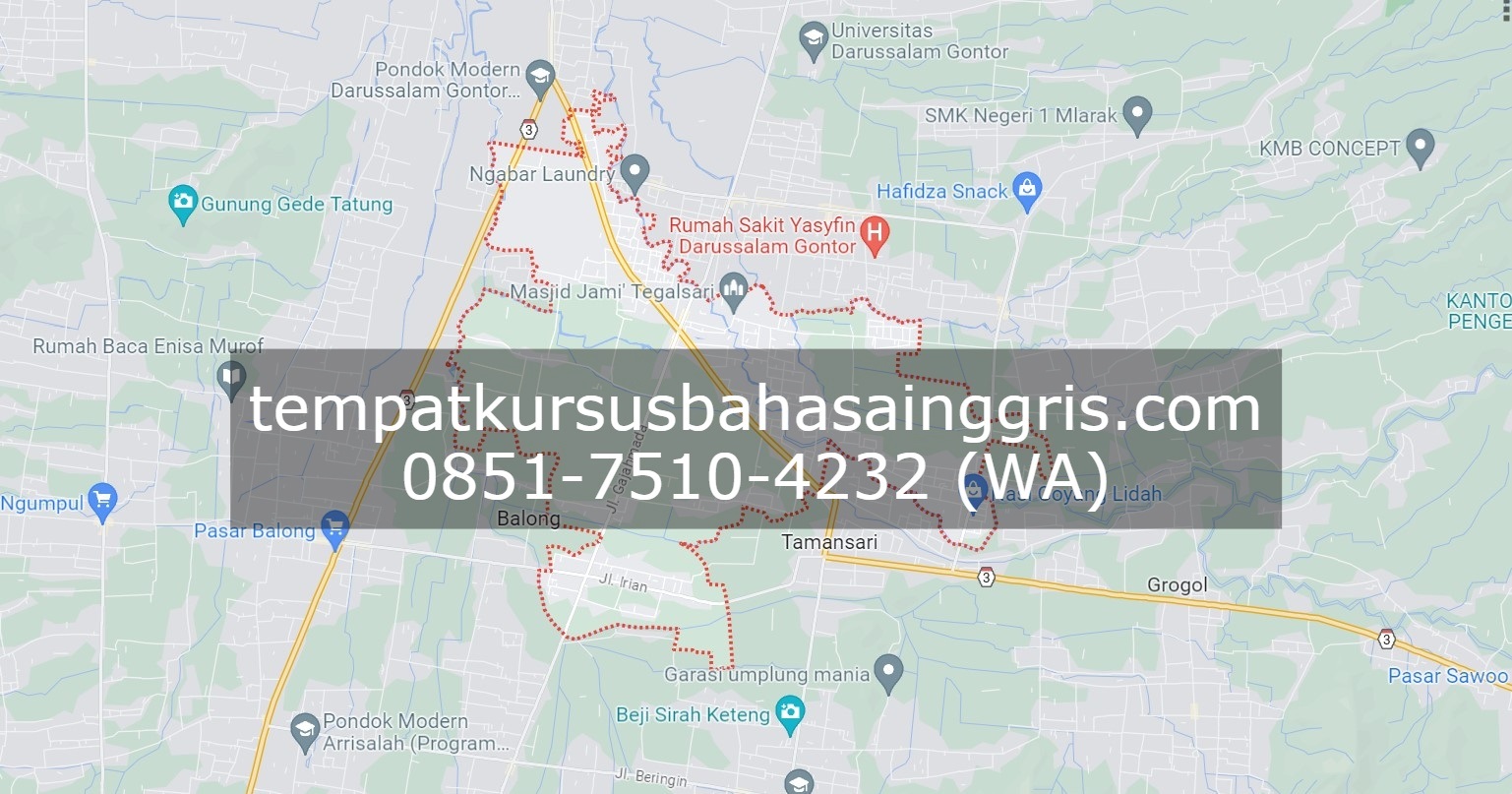 Les Bahasa Inggris di Jetis Ponorogo, Bimbingan Belajar (Bimbel) Bahasa Inggris Jetis Ponorogo, Privat Bahasa Inggris Jetis Ponorogo