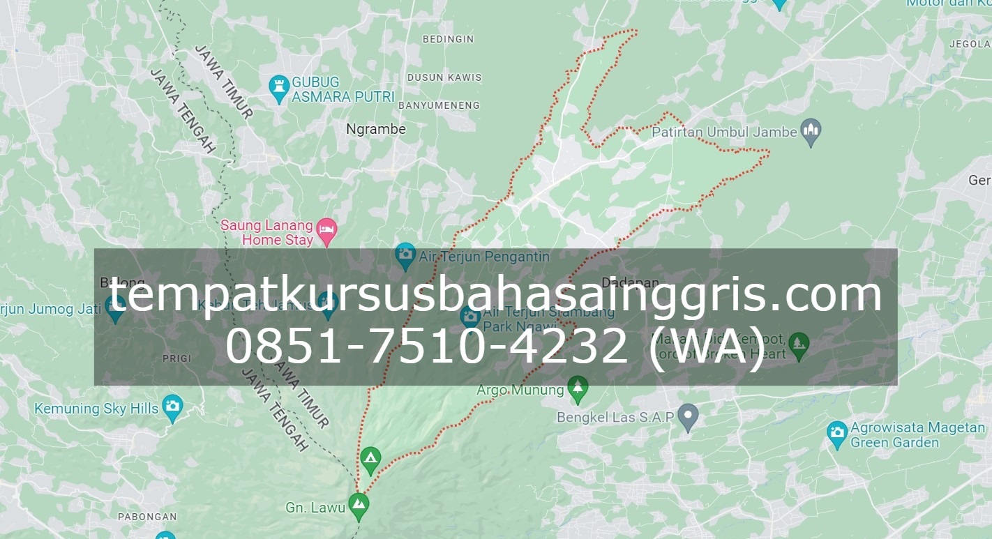 Les Bahasa Inggris di Jogorogo Ngawi, Bimbingan Belajar (Bimbel) Bahasa Inggris Jogorogo Ngawi, Privat Bahasa Inggris Jogorogo Ngawi