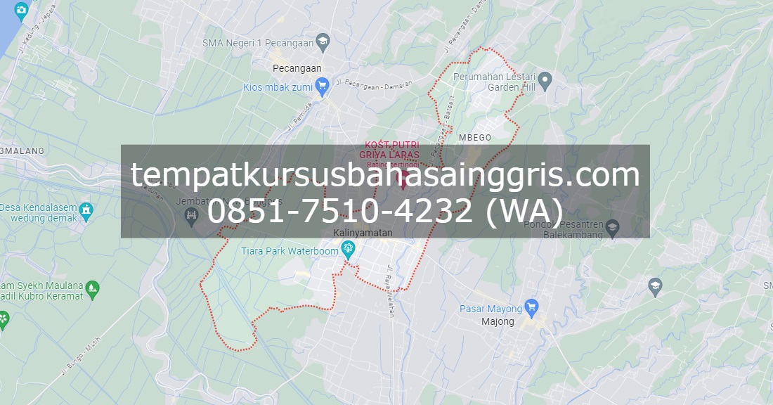 Les Bahasa Inggris di Kalinyamatan Jepara, Bimbingan Belajar (Bimbel) Bahasa Inggris Kalinyamatan Jepara, Privat Bahasa Inggris Kalinyamatan Jepara