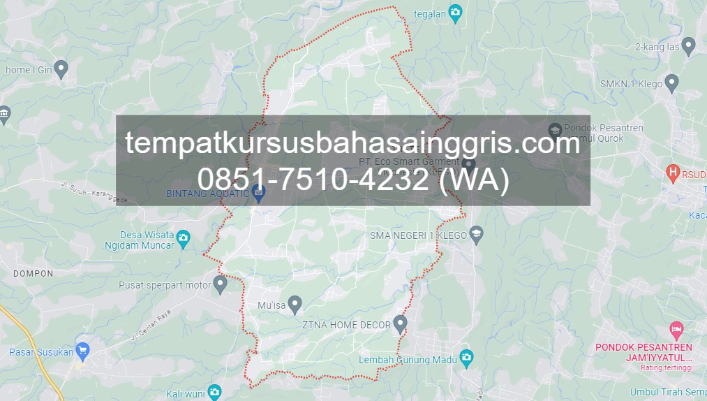 Les Bahasa Inggris di Karanggede Boyolali, Bimbingan Belajar (Bimbel) Bahasa Inggris Karanggede Boyolali, Privat Bahasa Inggris Karanggede Boyolali