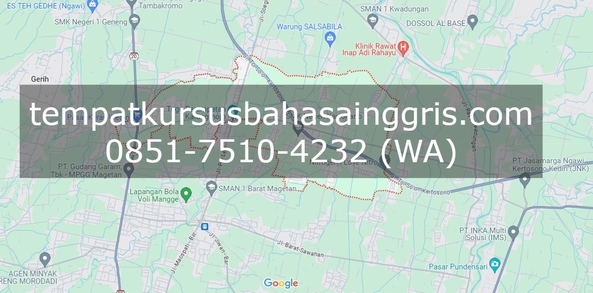 Les Bahasa Inggris di Kartoharjo Magetan, Bimbingan Belajar (Bimbel) Bahasa Inggris Kartoharjo Magetan, Privat Bahasa Inggris Kartoharjo Magetan