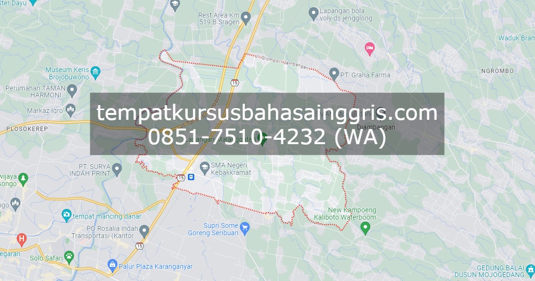 Les Bahasa Inggris di Kebakkramat Karanganyar, Bimbingan Belajar (Bimbel) Bahasa Inggris Kebakkramat Karanganyar, Privat Bahasa Inggris Kebakkramat Karanganyar