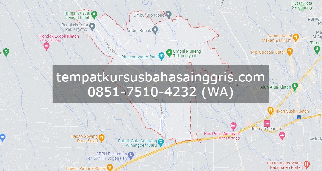 Les Bahasa Inggris di Kebonarum Klaten, Bimbingan Belajar (Bimbel) Bahasa Inggris Kebonarum Klaten, Privat Bahasa Inggris Kebonarum Klaten