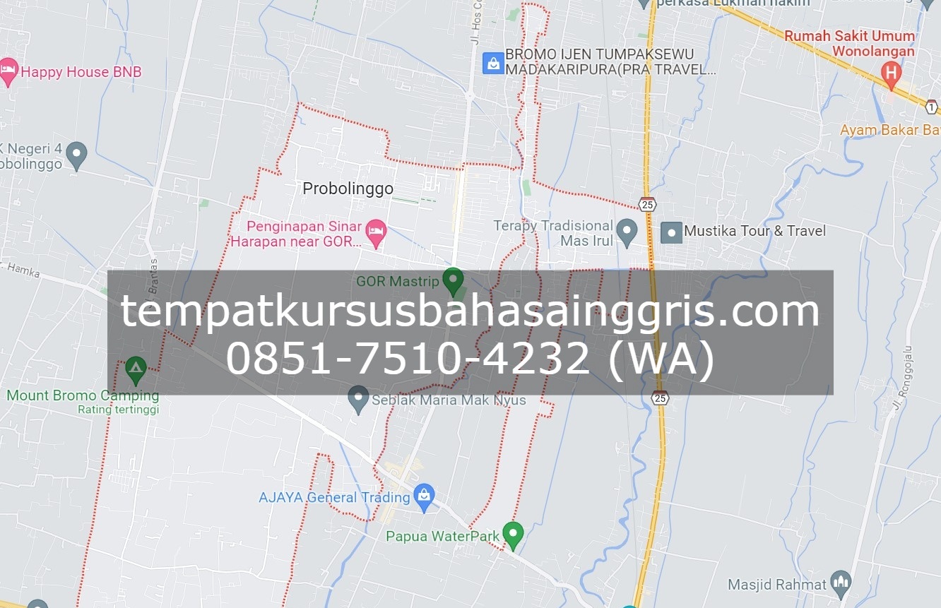 Les Bahasa Inggris di Kedopok Probolinggo, Bimbingan Belajar (Bimbel) Bahasa Inggris Kedopok Probolinggo, Privat Bahasa Inggris Kedopok Probolinggo