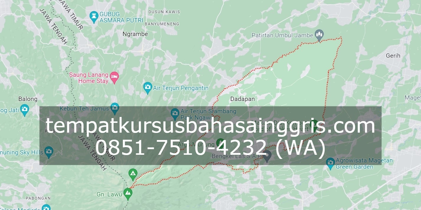 Les Bahasa Inggris di Kendal Ngawi, Bimbingan Belajar (Bimbel) Bahasa Inggris Kendal Ngawi, Privat Bahasa Inggris Kendal Ngawi