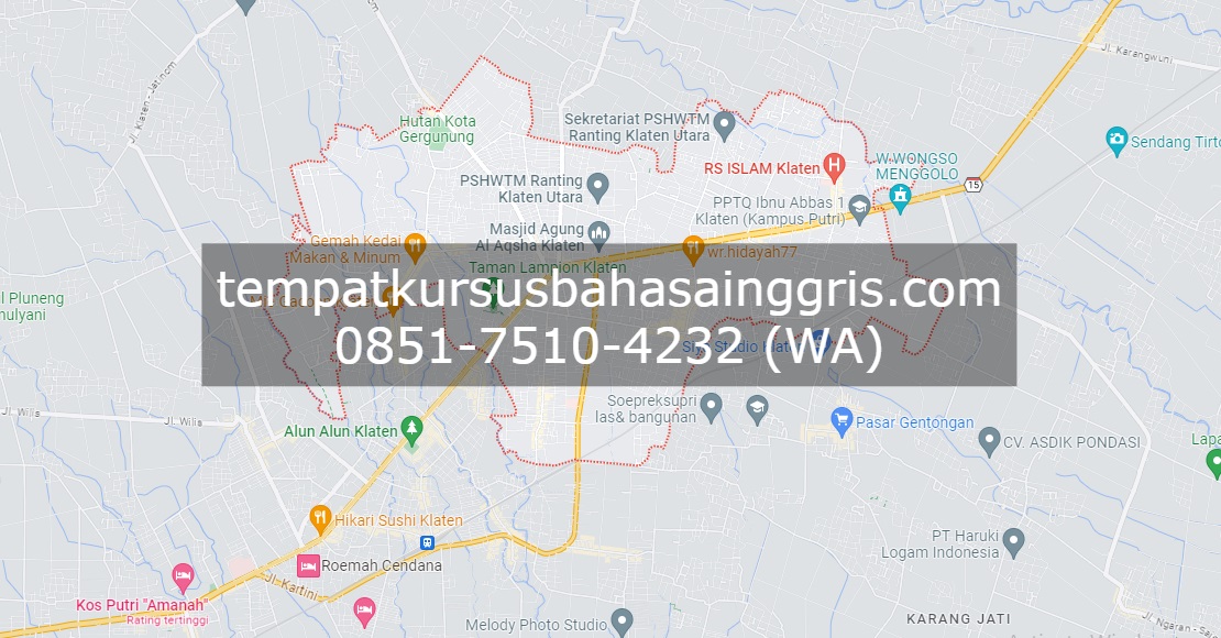 Les Bahasa Inggris di Klaten Utara Klaten, Bimbingan Belajar (Bimbel) Bahasa Inggris Klaten Utara Klaten, Privat Bahasa Inggris Klaten Utara Klaten