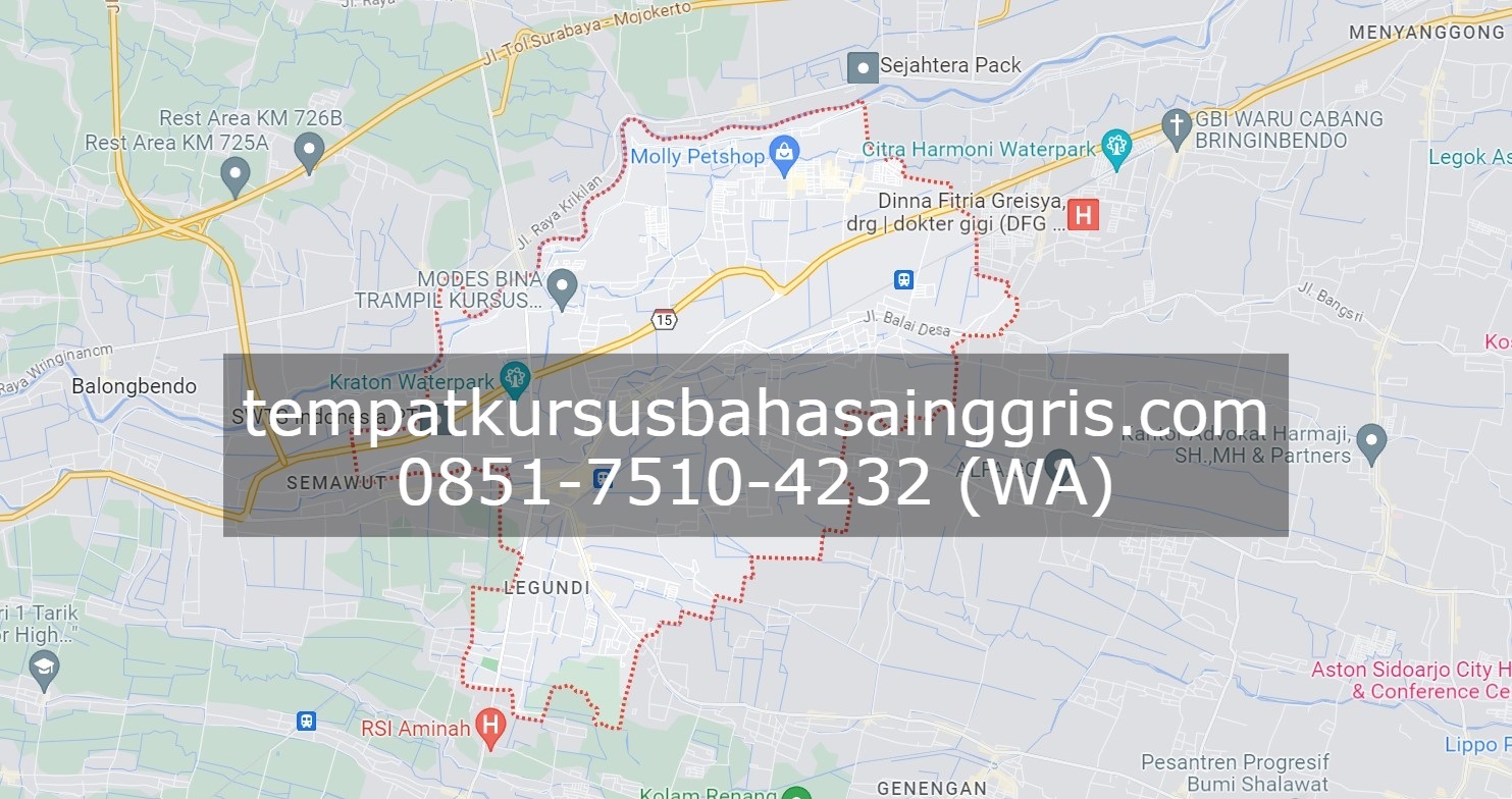 Les Bahasa Inggris di Krian Sidoarjo, Bimbingan Belajar (Bimbel) Bahasa Inggris Krian Sidoarjo, Privat Bahasa Inggris Krian Sidoarjo