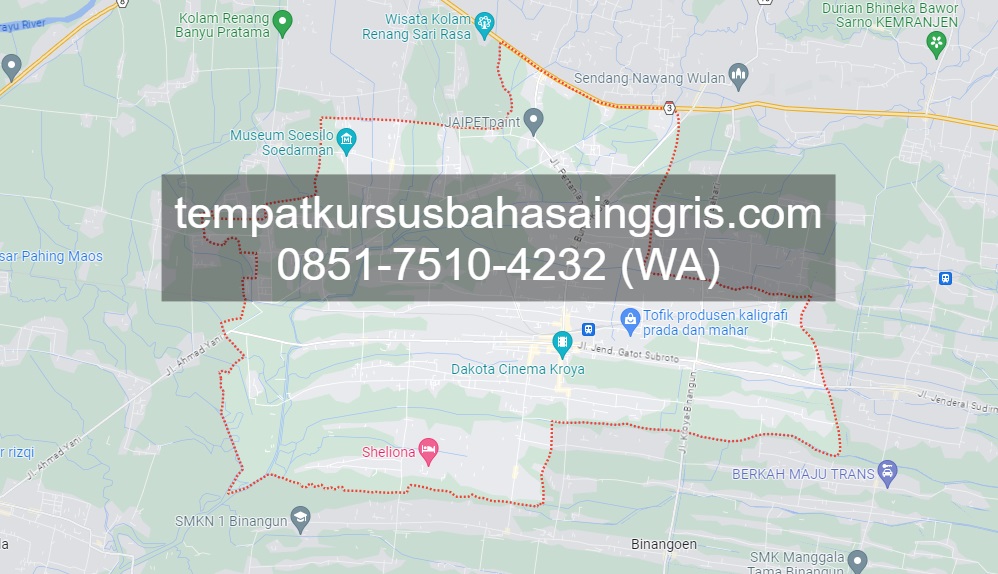 Les Bahasa Inggris di Kroya Cilacap, Bimbingan Belajar (Bimbel) Bahasa Inggris Kroya Cilacap, Privat Bahasa Inggris Kroya Cilacap
