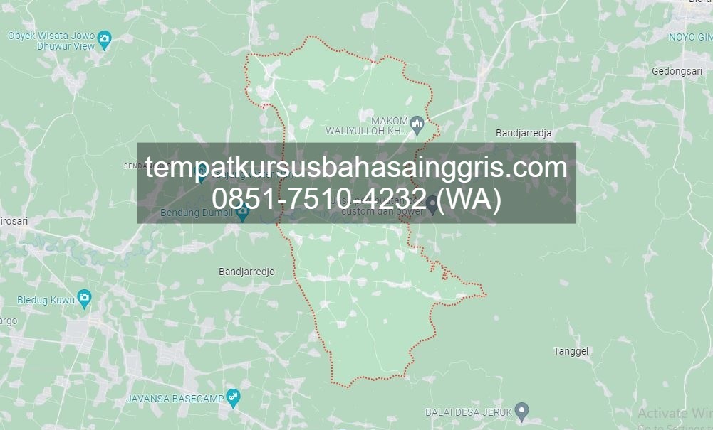 Les Bahasa Inggris di Kunduran Blora, Bimbingan Belajar (Bimbel) Bahasa Inggris Kunduran Blora, Privat Bahasa Inggris Kunduran Blora