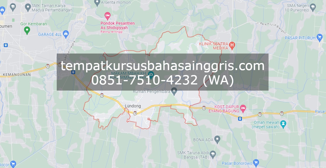 Les Bahasa Inggris di Kutowinangun Kebumen, Bimbingan Belajar (Bimbel) Bahasa Inggris Kutowinangun Kebumen, Privat Bahasa Inggris Kutowinangun Kebumen