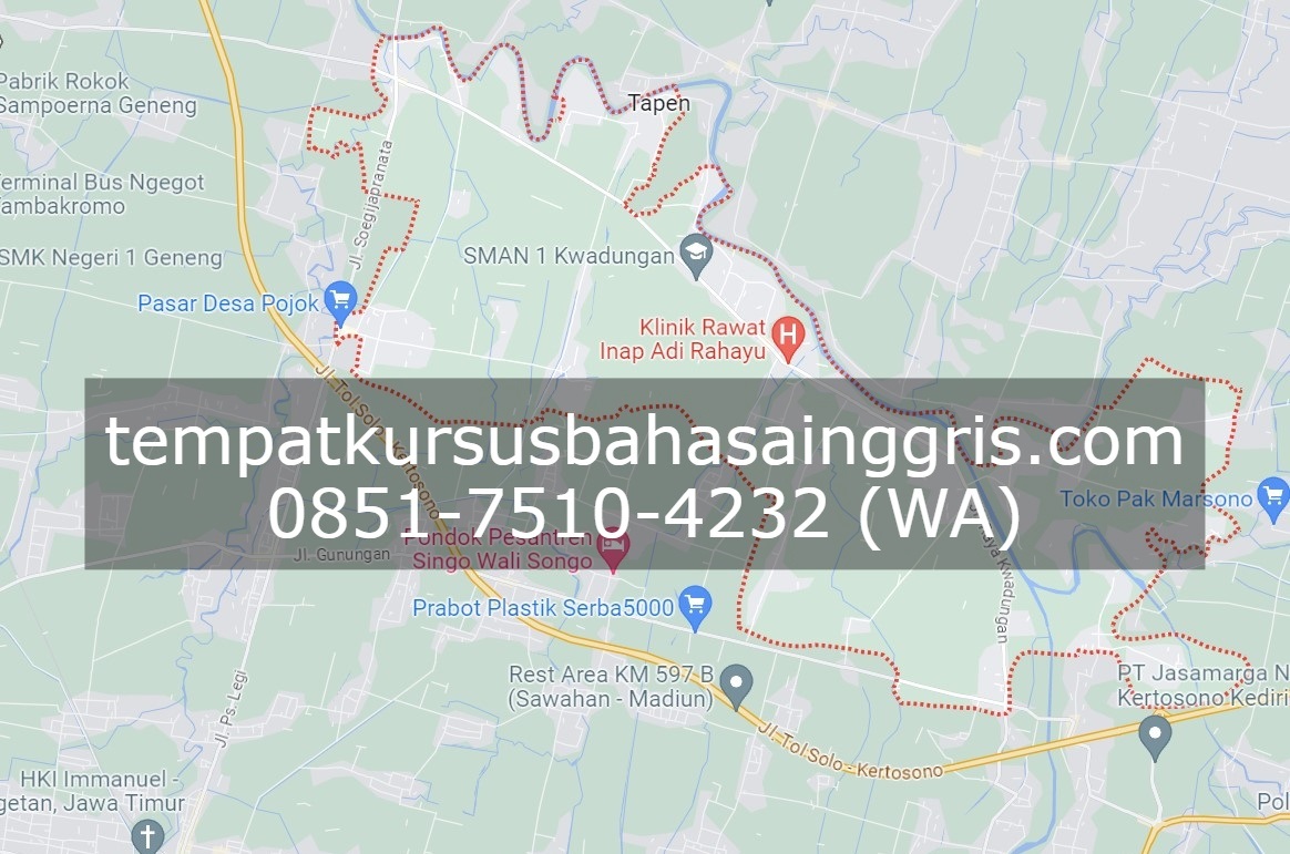 Les Bahasa Inggris di Kwadungan Ngawi, Bimbingan Belajar (Bimbel) Bahasa Inggris Kwadungan Ngawi, Privat Bahasa Inggris Kwadungan Ngawi
