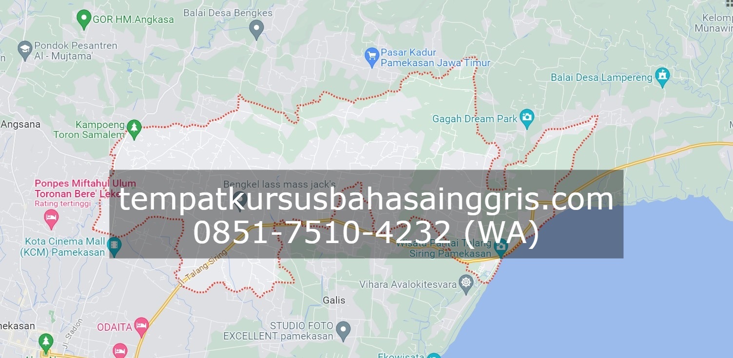 Les Bahasa Inggris di Larangan Pamekasan, Bimbingan Belajar (Bimbel) Bahasa Inggris Larangan Pamekasan, Privat Bahasa Inggris Larangan Pamekasan