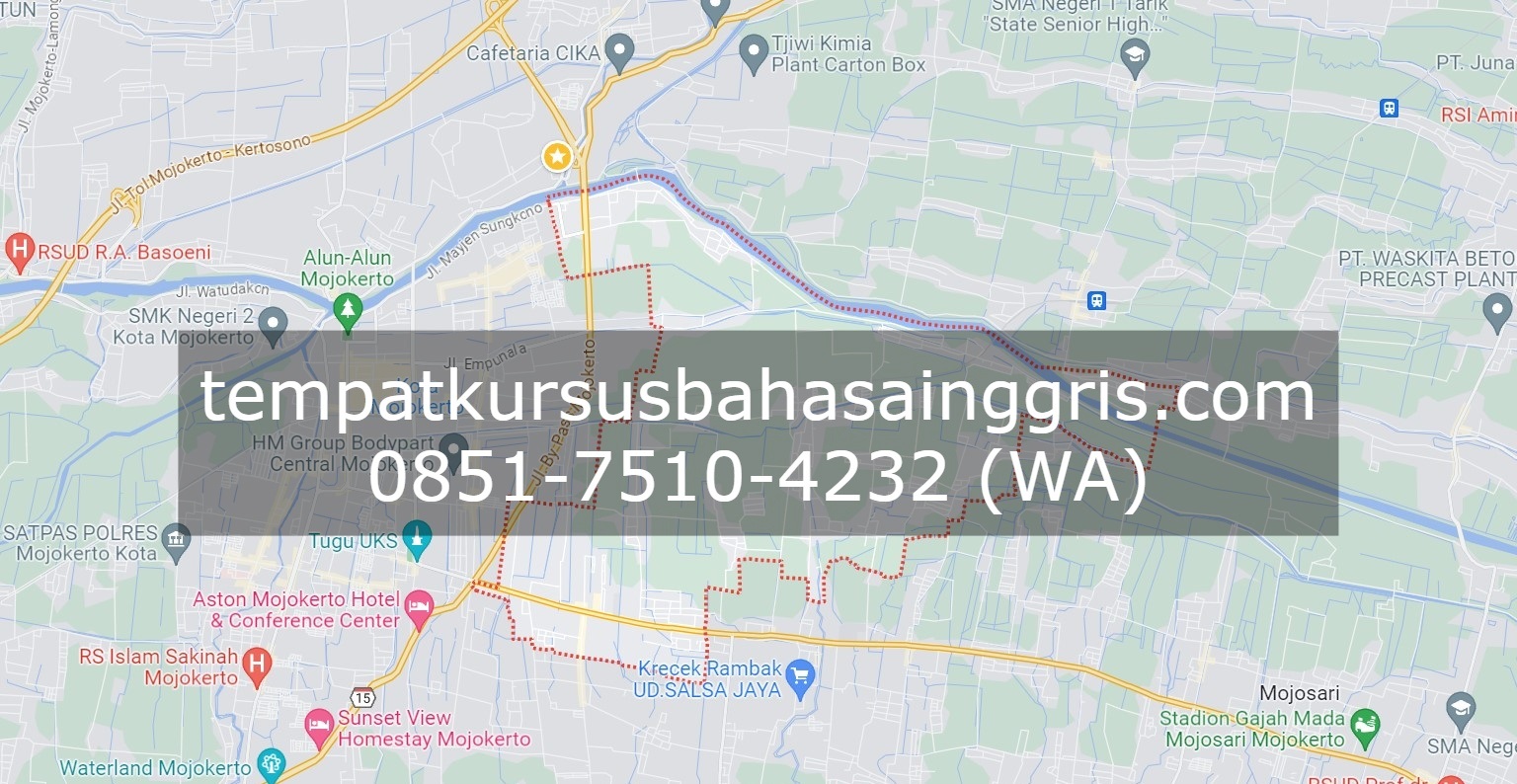 Les Bahasa Inggris di Mojoanyar Mojokerto, Bimbingan Belajar (Bimbel) Bahasa Inggris Mojoanyar Mojokerto, Privat Bahasa Inggris Mojoanyar Mojokerto