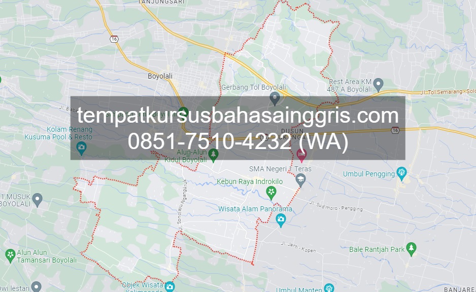 Les Bahasa Inggris di Mojosongo Boyolali, Bimbingan Belajar (Bimbel) Bahasa Inggris Mojosongo Boyolali, Privat Bahasa Inggris Mojosongo Boyolali