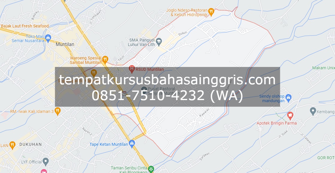 Les Bahasa Inggris di Muntilan Magelang, Bimbingan Belajar (Bimbel) Bahasa Inggris Muntilan Magelang, Privat Bahasa Inggris Muntilan Magelang
