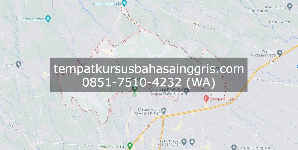 Les Bahasa Inggris di Ngawen Klaten, Bimbingan Belajar (Bimbel) Bahasa Inggris Ngawen Klaten, Privat Bahasa Inggris Ngawen Klaten