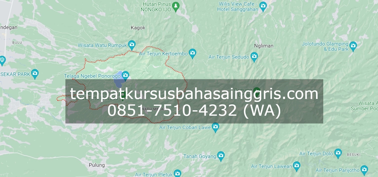 Les Bahasa Inggris di Ngebel Ponorogo, Bimbingan Belajar (Bimbel) Bahasa Inggris Ngebel Ponorogo, Privat Bahasa Inggris Ngebel Ponorogo