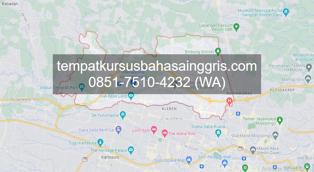 Les Bahasa Inggris di Ngemplak Boyolali, Bimbingan Belajar (Bimbel) Bahasa Inggris Ngemplak Boyolali, Privat Bahasa Inggris Ngemplak Boyolali