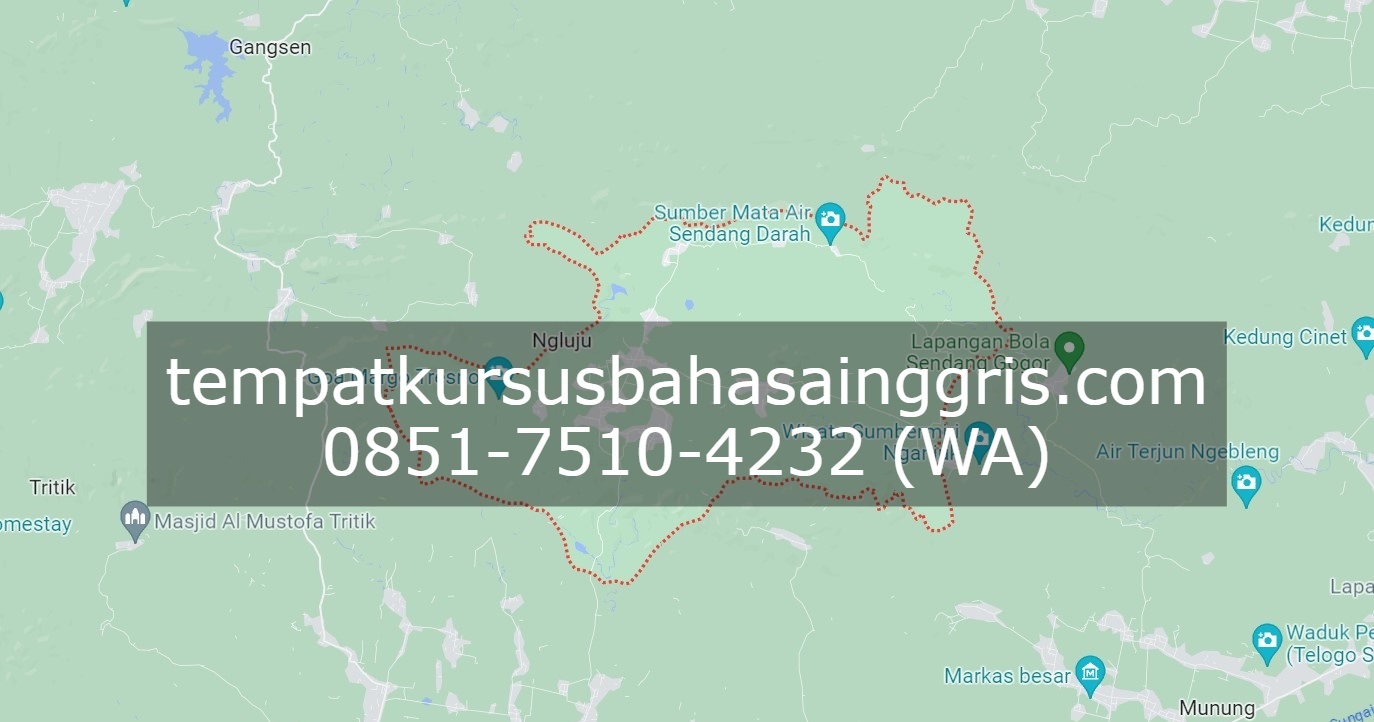 Les Bahasa Inggris di Ngluyu Nganjuk, Bimbingan Belajar (Bimbel) Bahasa Inggris Ngluyu Nganjuk, Privat Bahasa Inggris Ngluyu Nganjuk