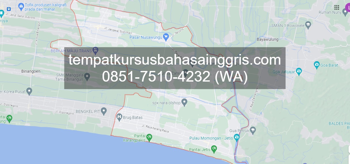Les Bahasa Inggris di Nusawungu Cilacap, Bimbingan Belajar (Bimbel) Bahasa Inggris Nusawungu Cilacap, Privat Bahasa Inggris Nusawungu Cilacap